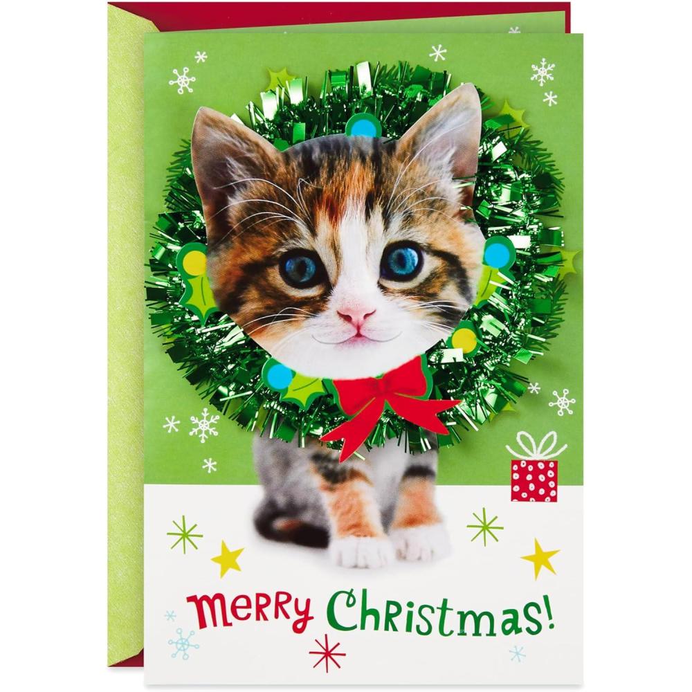 imageHallmark Musical Christmas Card Cats O Christmas Tree