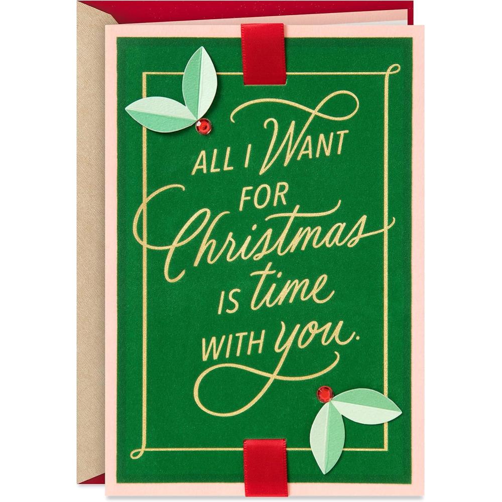 imageHallmark Romantic Christmas Card All I Want for ChristmasAll I Want for Christmas