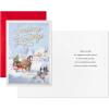 Hallmark Boxed Christmas Cards, Season’s Greetings (16 Cards and 16 Envelopes) Horse and Sleigh