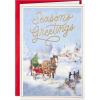Hallmark Boxed Christmas Cards, Season’s Greetings (16 Cards and 16 Envelopes) Horse and Sleigh