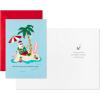 Hallmark Boxed Christmas Cards, Tropical Santa (16 Cards and 16 Envelopes) Warmest Christmas Wishes