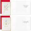 Hallmark Christmas Cards (6 Cards with Envelopes) Santa Driving Red Car(Joyful Season)