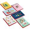 Hallmark Christmas Cards (6 Cards with Envelopes) Santa Driving Red Car(Merry and Bright)