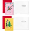 Hallmark Christmas Cards (6 Cards with Envelopes) Santa Driving Red Car(Merry and Bright)