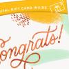 Hallmark Gift Card Greeting Christmas Card (Merry Mod Santa)(Congratulations)