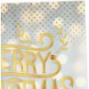 Hallmark Glittery Gold Christmas Card (Merry Christmas, Thinking of You) for Grandparents, Aunts, Uncles, Friends(Merry Christmas)