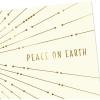 Hallmark Gold Christmas Cards (6 Cards with Envelopes) Peace on Earth, Dove(Peace On Earth)