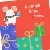 Hallmark Money and Gift Card Holder Christmas Card Pack (10 Money Holder Cards with Envelopes) Snowman, Mouse with Presents for Kids and Grandchildren(Snowman & Mouse)