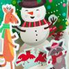 Hallmark Paper Wonder Pop Up Christmas Card with Lights and Music (Plays Rockin’ Around the Christmas Tree)(Snowman  Plays Rockin’ Around the Christmas Tree)