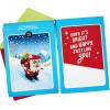 Hallmark Rainbow Letters Christmas Greeting Card (You Make the World Merry) for Kids, Teens, Grandchildren(LEGO Skiing Santa)