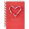 Hallmark Signature Romantic Holiday Card for Significant Other (Christmas Candy Cane Heart)(Candy Cane Heart)