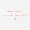 Hallmark Signature Romantic Holiday Card for Significant Other (Christmas Candy Cane Heart)(Candy Cane Heart)