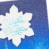 Hallmark Thomas Kinkade Christmas Card (Wishes for Christmas, Snowy Town)(Thomas Kinkade)