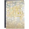 Hallmark Glittery Gold Christmas Card (Merry Christmas, Thinking of You) for Grandparents, Aunts, Uncles, Friends(Merry Christmas)