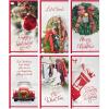 Hallmark Money and Gift Card Holder Christmas Card Assortment (36 Cards with Envelopes) Stocking, Wreath, Red Truck, Ice Skates, Sled, Red and Gold Ornaments(Warm Wishes)