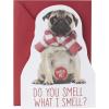 Hallmark Musical Christmas Card (Dogs, We Wish You a Merry Christmas)(Farting Pug)