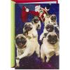 Hallmark Musical Christmas Card for Family (Santa and Flying Pugs)