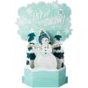Hallmark Paper Wonder Musical Pop Up Christmas Card (Let It Snow, Snowman)(Snowman)