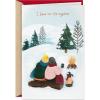 Hallmark Romantic Christmas Card (Campfire, I Love Our Life Together)(Romantic  Campfire Couple)