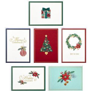 Hallmark Blank Cards, Boxed Christmas Cards Assortment (Christmas Lights & Presents, 24 Cards and Envelopes)(Classic Holiday Icons Blank Note Assortment)
