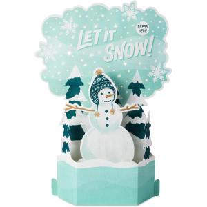 Hallmark Paper Wonder Musical Pop Up Christmas Card (Let It Snow, Snowman)(Snowman)