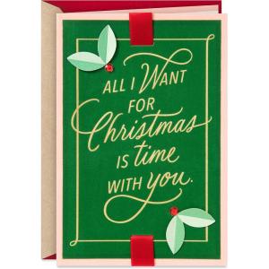 Hallmark Romantic Christmas Card (All I Want for Christmas)(All I Want for Christmas)