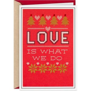Hallmark Romantic Christmas Card (All I Want for Christmas)(Love is What We Do)