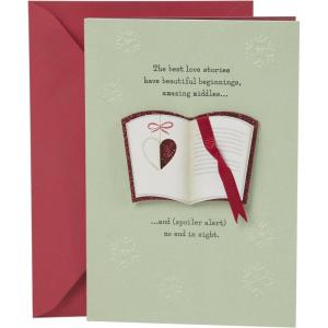 Hallmark Romantic Christmas Card (Campfire, I Love Our Life Together)(Book with Heart)