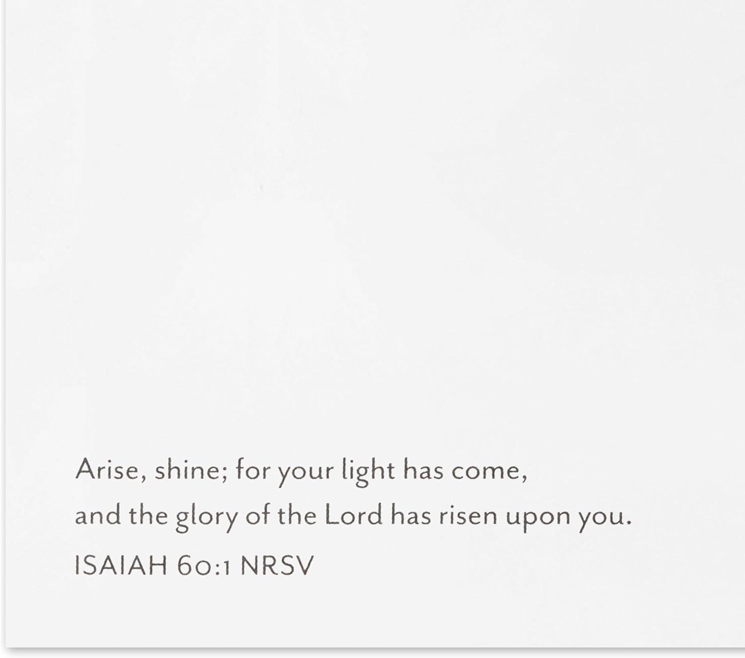 imageDaySpring Thomas Kinkade Religious Christmas Cards 16 Cards and 16 Envelopes Gods Love Nativity Scene Gold Glitter and FoilThomas Kinkade