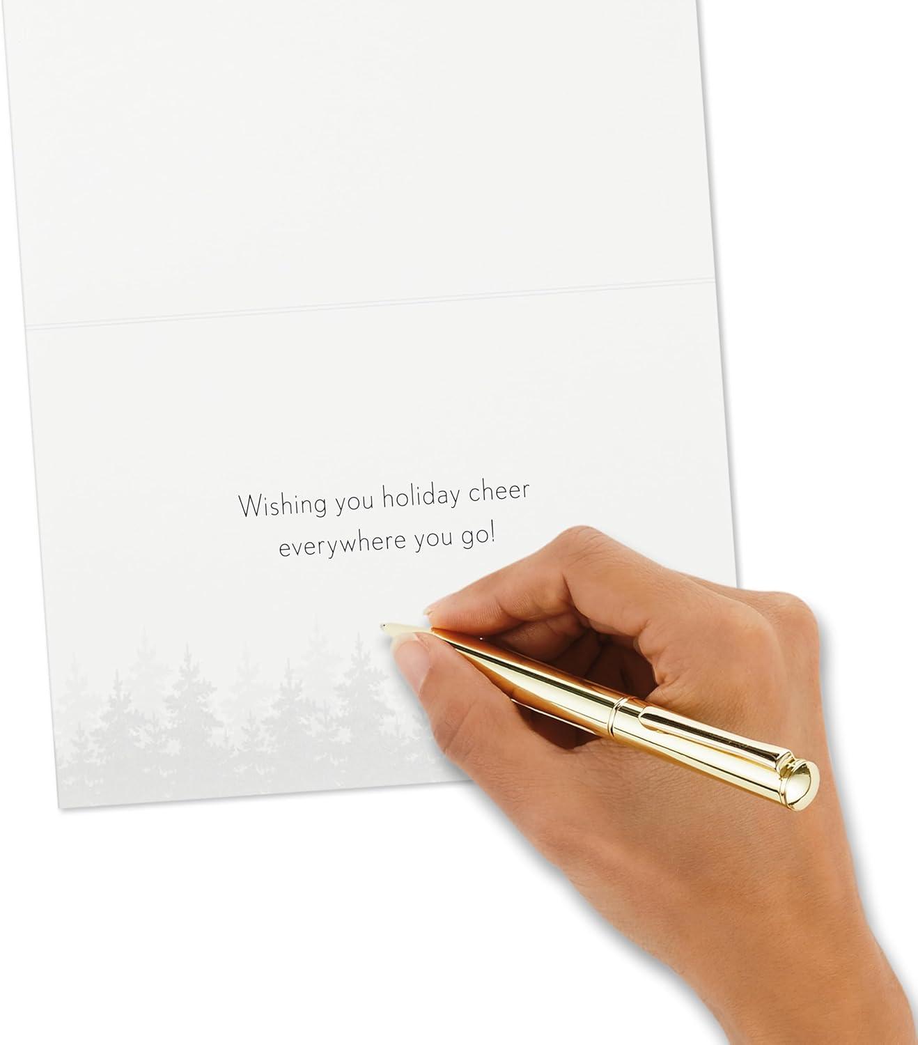 imageHallmark Boxed Christmas Cards Rustic Red Truck 40 Cards and 40 Envelopes Seasons Greetings