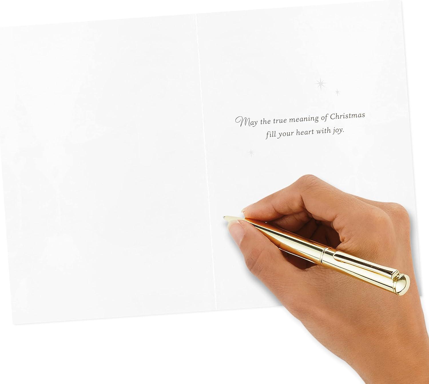 imageHallmark Boxed Holiday Card Assortment 12 Cards and 12 Envelopes Let It Snow Snowman Gingerbread House Hot Cocoa Joy WreathFestive Foil