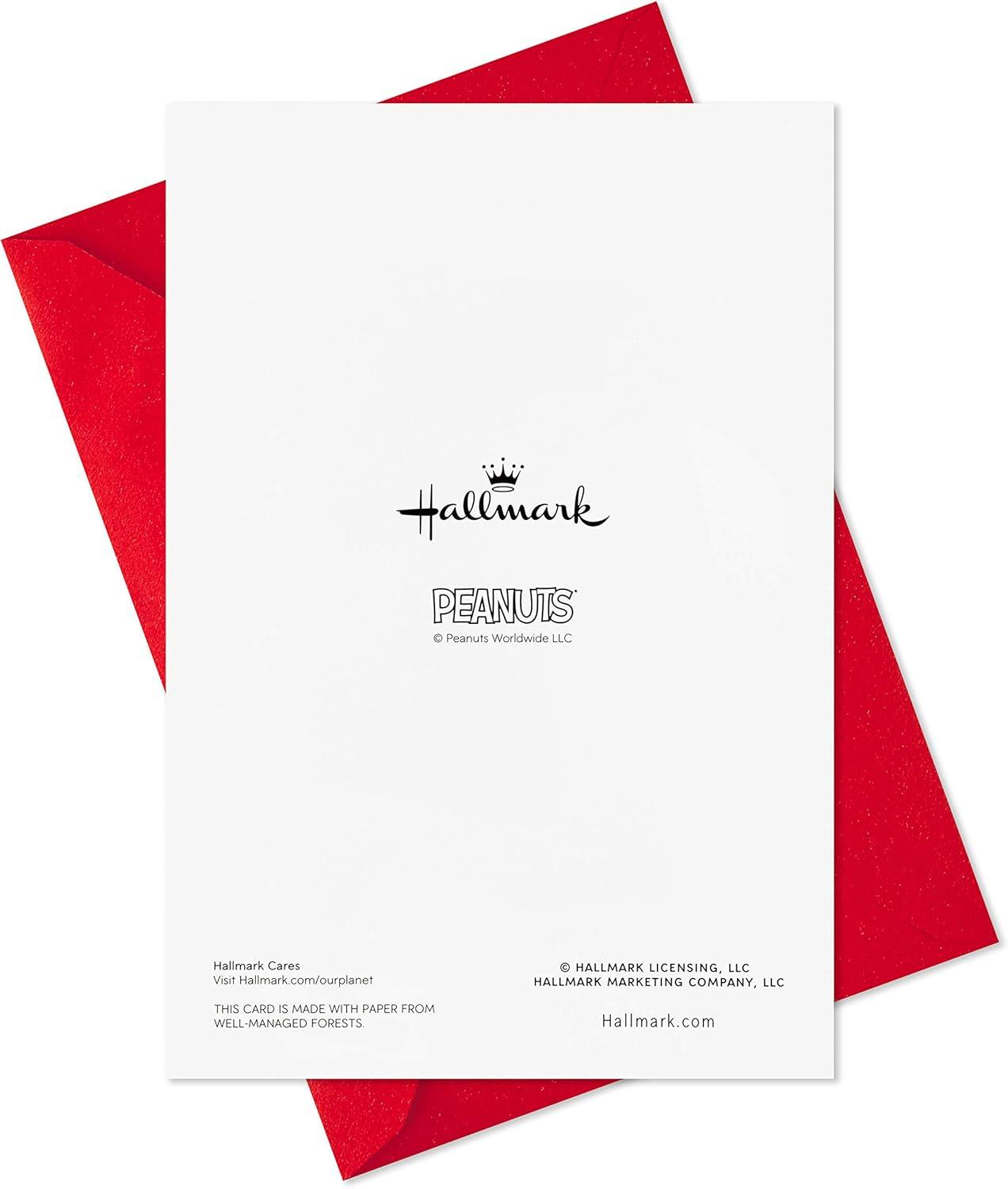 imageHallmark Peanuts Boxed Christmas Cards Assortment Classic Comics 4 Designs 16 Cards and EnvelopesPeanuts Assortment