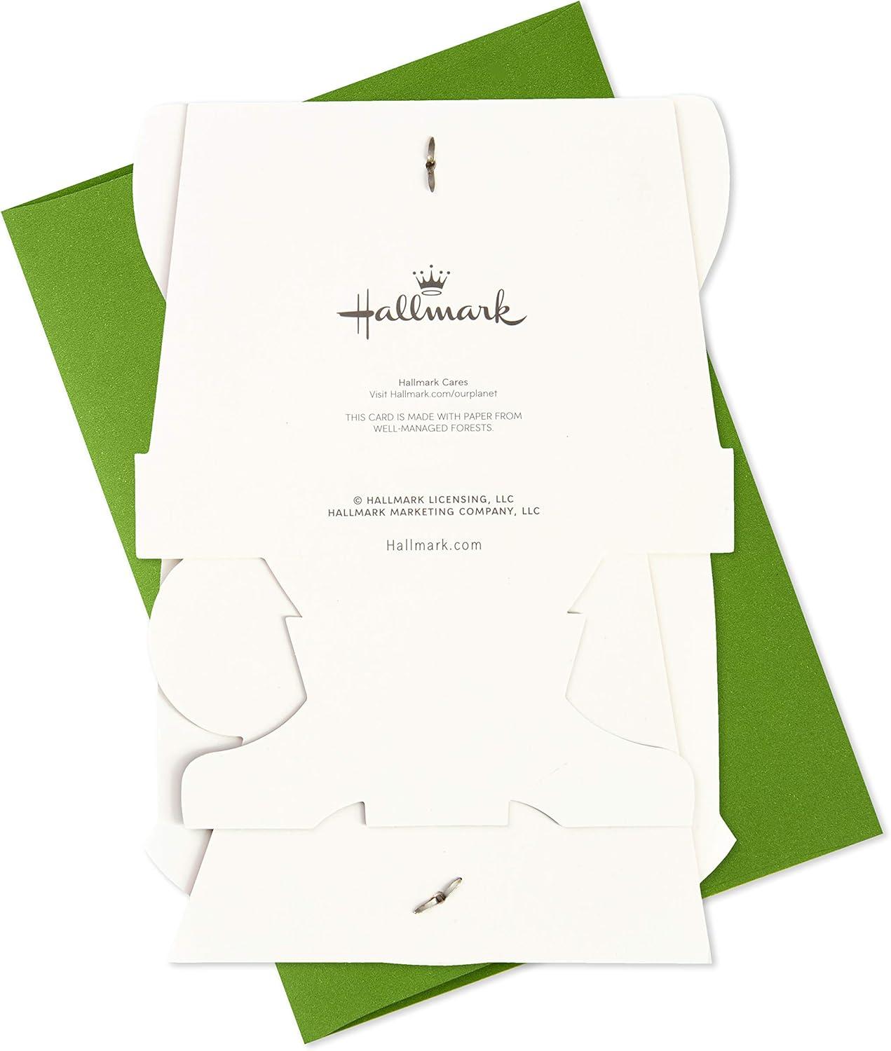 imageHallmark Retro Santa Boxed Christmas Cards 16 Cards and Envelopes Red Black Gold Green WhiteSanta