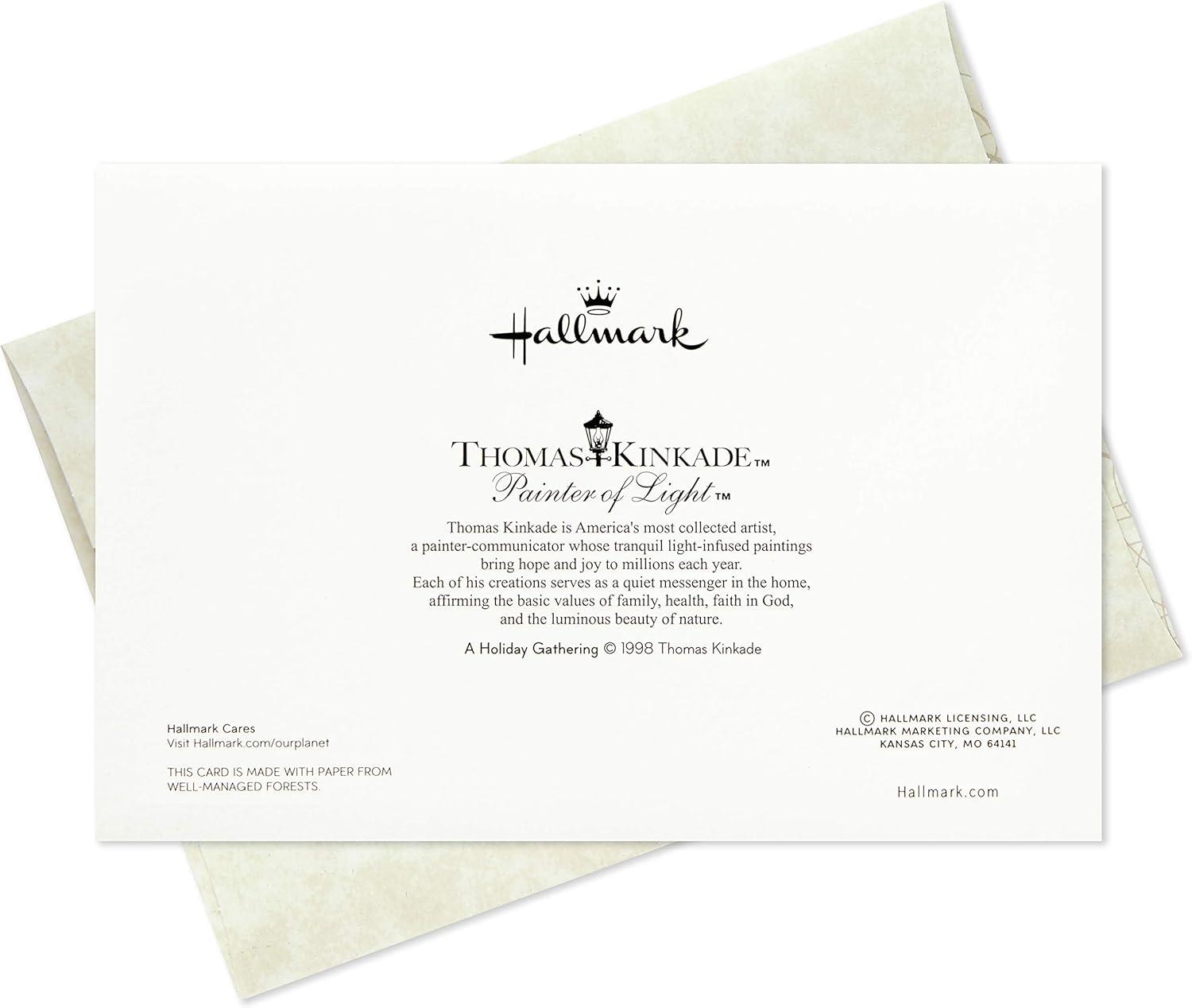 imageHallmark Thomas Kinkade Boxed Christmas Cards Assortment Snowy Scenes 3 Designs 24 Cards with EnvelopesKinkade Assortment