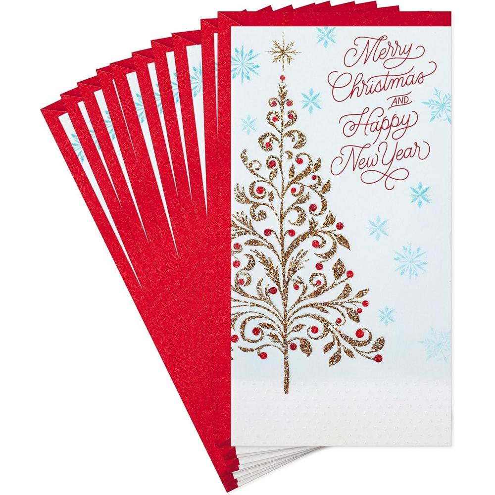 imageHallmark Pack of Christmas Money or Gift Card Holders Joy to the World 6 Cards with EnvelopesChristmas New Year Pack of Money Holders