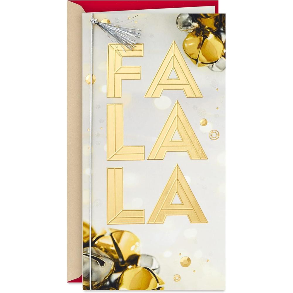 imageHallmark Pack of Christmas Money or Gift Card Holders Joy to the World 6 Cards with EnvelopesFa La La Money Holder