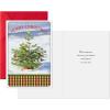 Hallmark Christmas Cards Pack, Puppy with Wreath (10 Cards with Envelopes)(Christmas Tree in Snow  10 Cards with Envelopes)