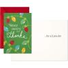 Hallmark Christmas Cards, Thanks to You (6 Holiday Cards with Envelopes)(Red   Green)