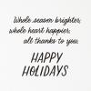 Hallmark Christmas Cards, Thanks to You (6 Holiday Cards with Envelopes)(Season of Thanks  6 Cards with Envelopes)