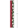 Hallmark Classic Christmas Wrapping Paper Rolls (2 Rolls: 160 Sq. Ft. Total) Santa Claus Faces on Green, Barn Red and Cream Plaid(Santa  Red Plaid)