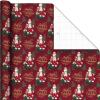 Hallmark Elegant Christmas Wrapping Paper Rolls (3 Rolls: 120 Sq. Ft. Total) Red Joy on White, Santa Claus and Happy Holidays on Red, Painted Poinsettia on Hunter Green(Elegant Christmas)