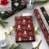 Hallmark Elegant Christmas Wrapping Paper Rolls (3 Rolls: 120 Sq. Ft. Total) Red Joy on White, Santa Claus and Happy Holidays on Red, Painted Poinsettia on Hunter Green(Elegant Christmas)