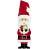 Hallmark Retro Santa Boxed Christmas Cards (16 Cards and Envelopes) Red, Black, Gold, Green, White(Santa)