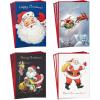 Hallmark Boxed Christmas Cards, Vintage Santa Claus (4 Designs, 12 Cards and Envelopes)