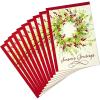 Hallmark Christmas Cards Pack, Puppy with Wreath (10 Cards with Envelopes)(Season’s Greetings Wreath  10 Cards with Envelopes)