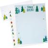 Hallmark Holiday Newsletter Kit with Letterhead Paper, Envelopes and Return Address Labels for 30 Letters (“Happy Holidays,” Blue and Green Winter Trees)