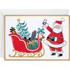 Hallmark Retro Santa Boxed Christmas Cards (16 Cards and Envelopes) Red, Black, Gold, Green, White(16 Cards – Retro Santa)