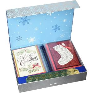 Hallmark Assorted Boxed Christmas Cards Set (Pack of 24 Handmade Holiday Cards with Envelopes) (1XPX1975)(Multicolor)