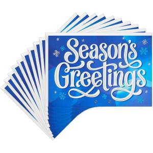 Hallmark Boxed Holiday Cards, Snowy City (40 Cards with Envelopes)(Season’s Greetings)