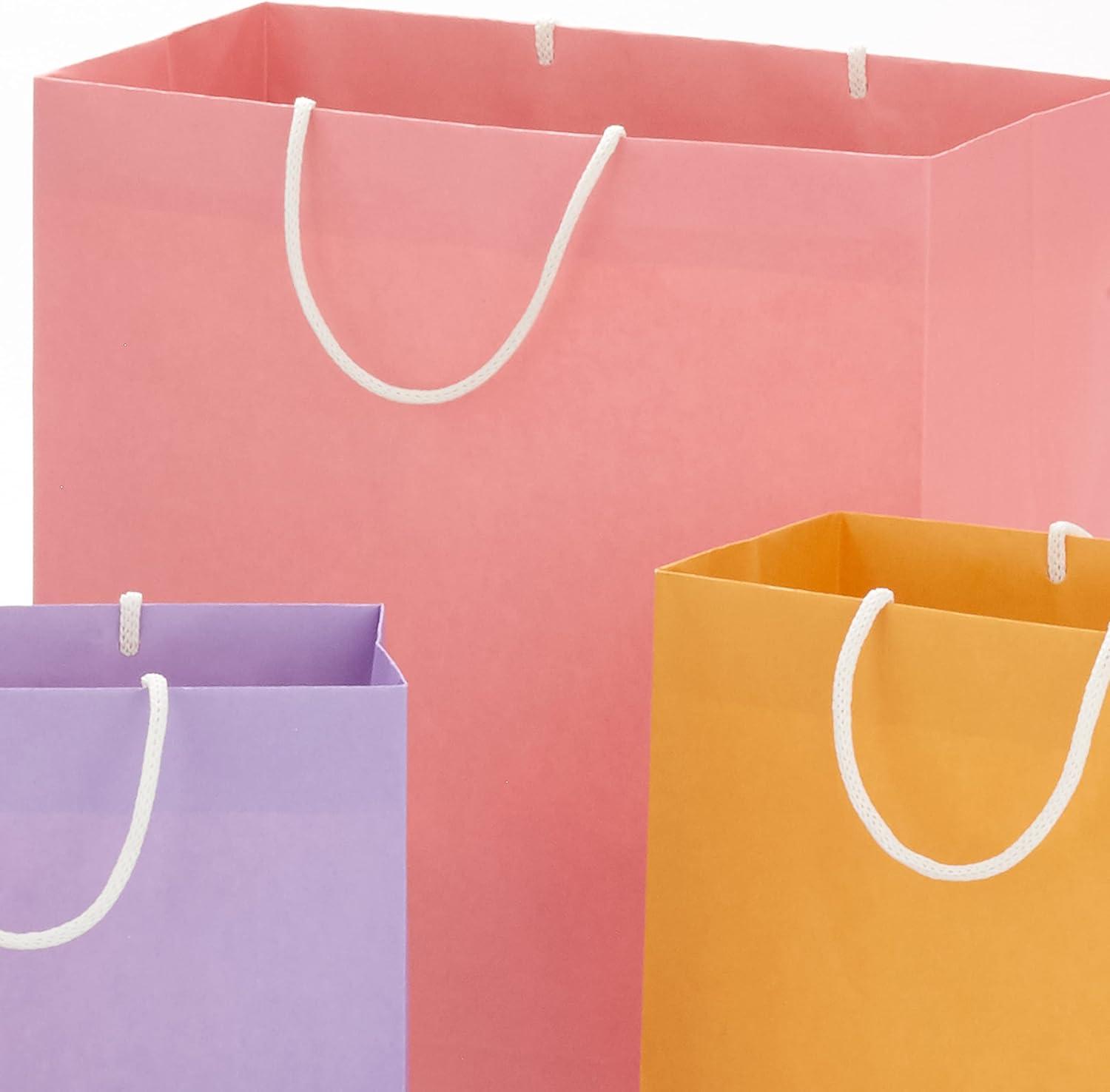 imageHallmark Bulk Gift Card Holder Bag Assortment 12 Bags 4quot Plaid Santa Flowers Hearts Rainbow Stripes Treat Yuleself for Christmas Birthdays Weddings Mothers DayPastel Assortment